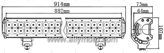 234W LED Light Bar 2031